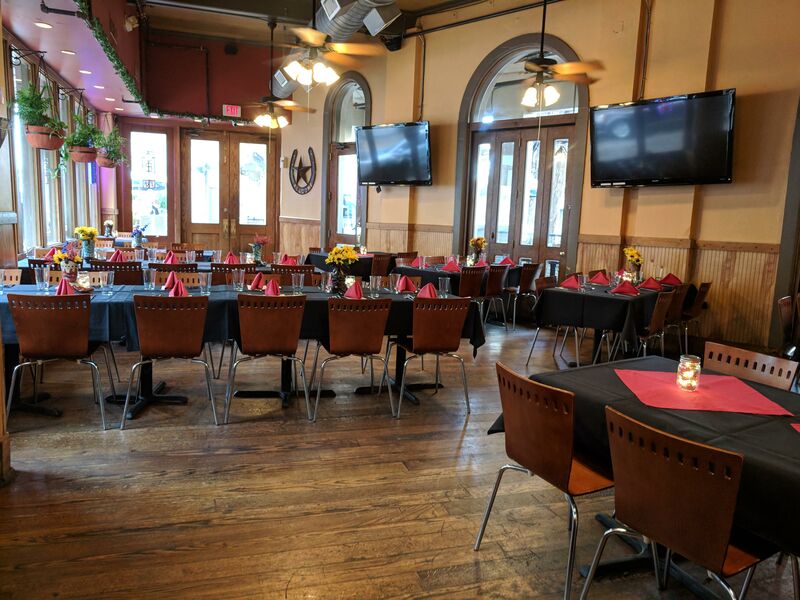 View of a private event setup at Lone Star Cafe